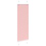 Voir la diapositive 3 : VIDAXL Store plisse rose 40x100 cm largeur du tissu 39,4 cm polyester