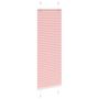 Voir la diapositive 3 : VIDAXL Store plisse rose 40x100 cm largeur du tissu 39,4 cm polyester