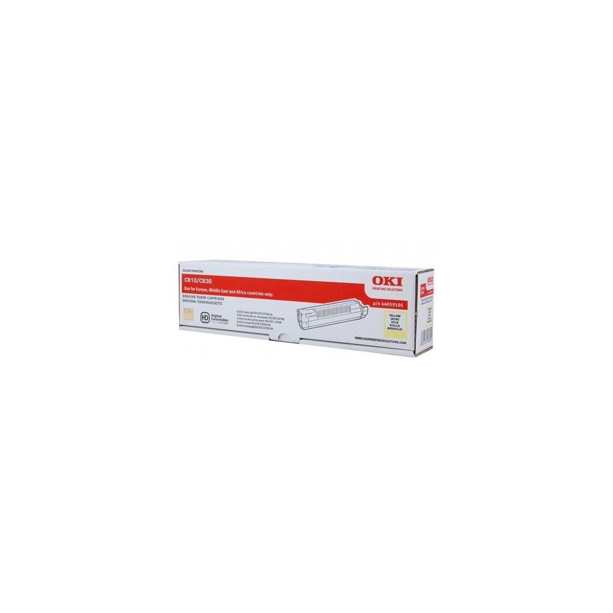 Voir la diapositive 2 : Oki Oki Toner C 810 Yellow Gelb 8k (44059105)