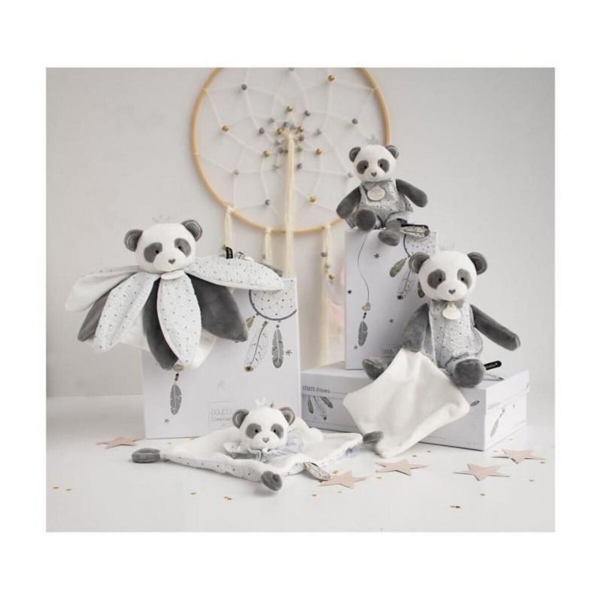 DOUDOU ET COMPAGNIE DOUDOU ET COMPAGNIE Attrape-reve - Pantin Panda 20cm