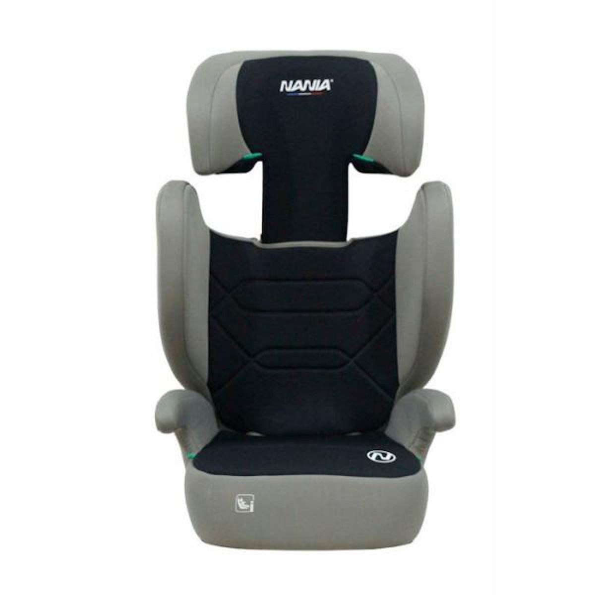 NANIA Siege Auto  - NANIA - Bogota - Groupe 2/3 - I-size - 100/150 cm - Isofix - 4 a 12 ans - Tetiere réglable - Noir