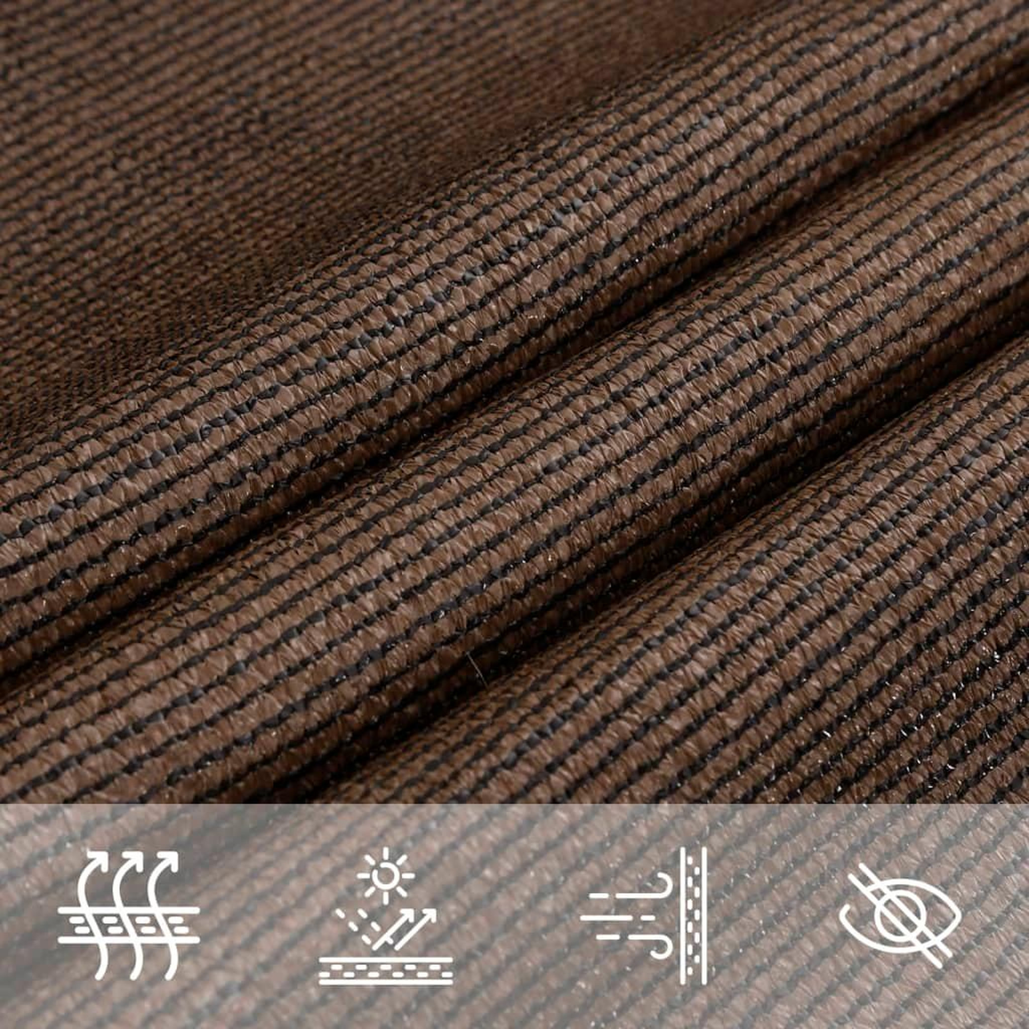 Voir la diapositive 5 : VIDAXL Voile d'ombrage 160 g/m^2 Marron 5x5x6 m PEHD