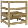 Voir la diapositive 5 : VIDAXL Canape d'angle de jardin bois de pin impregne