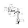 Voir la diapositive 5 : Erard NEXTIA Support de bureau inclinable et orientable 1 double bras pour mo ERARD - 011102