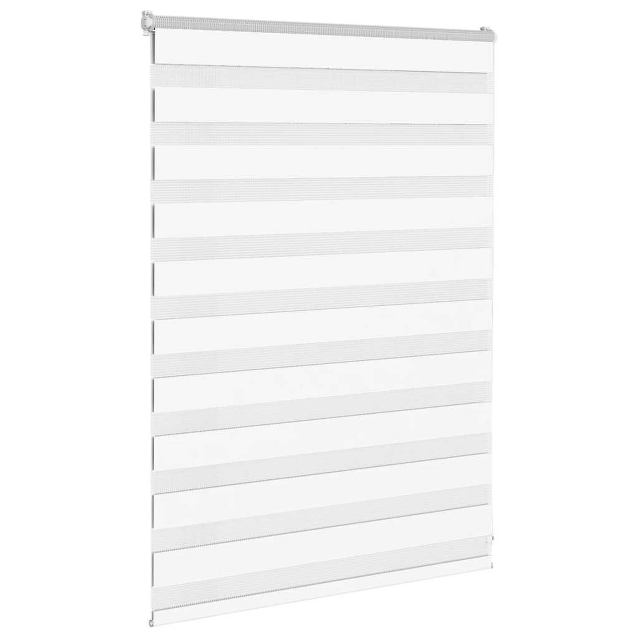 Voir la diapositive 3 : VIDAXL Store zebre blanc 110x100 cm largeur du tissu 105,9cm polyester