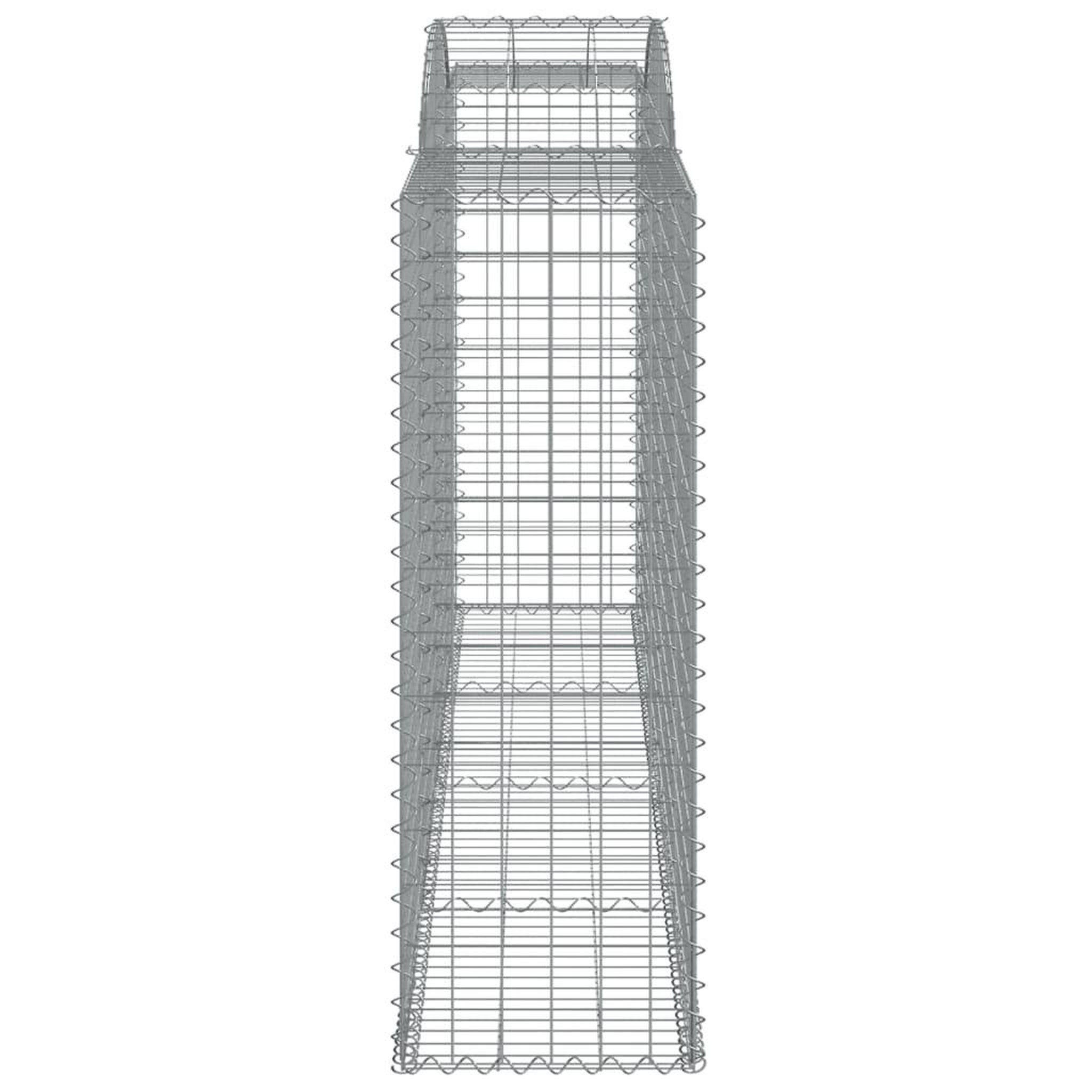 Voir la diapositive 5 : VIDAXL Paniers a gabions arques 17 pcs 300x50x140/160 cm fer galvanise