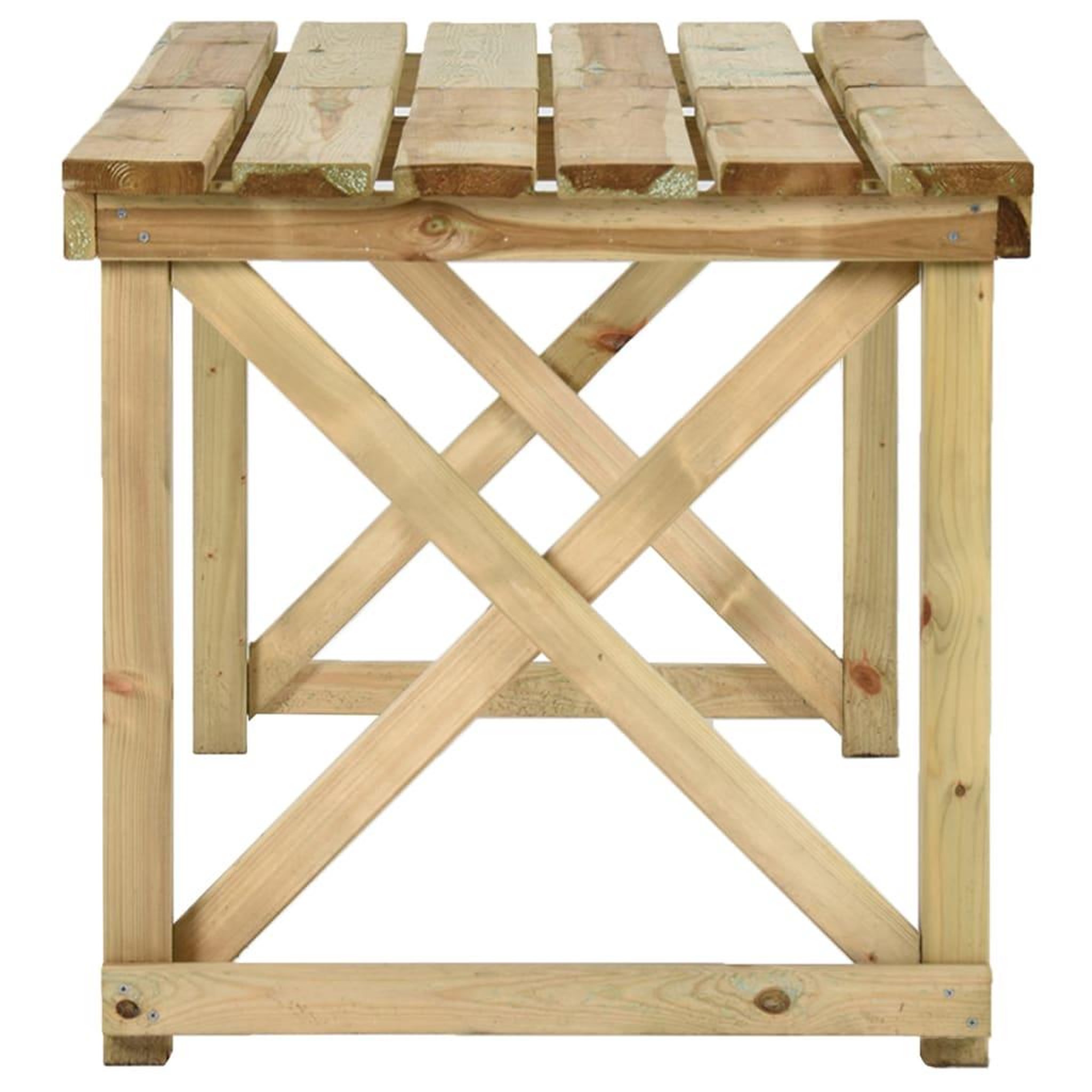 Voir la diapositive 3 : VIDAXL Table de jardin 160x79x75 cm Bois