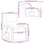 Voir la diapositive 6 : VIDAXL Fauteuil de massage inclinable Taupe Tissu