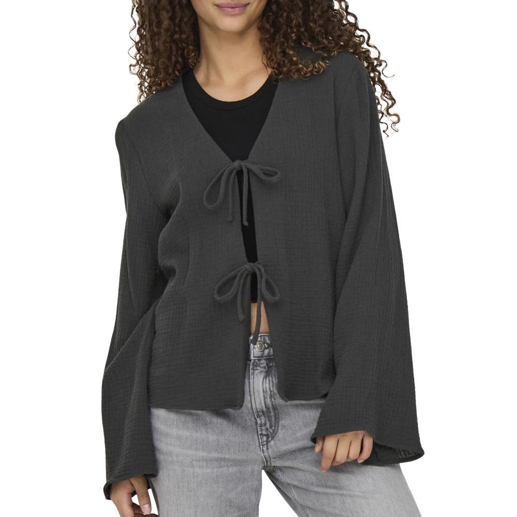 JACQUELINE DE YONG Blouse Grise Femme JDY Theis Life. Coloris disponibles : Gris