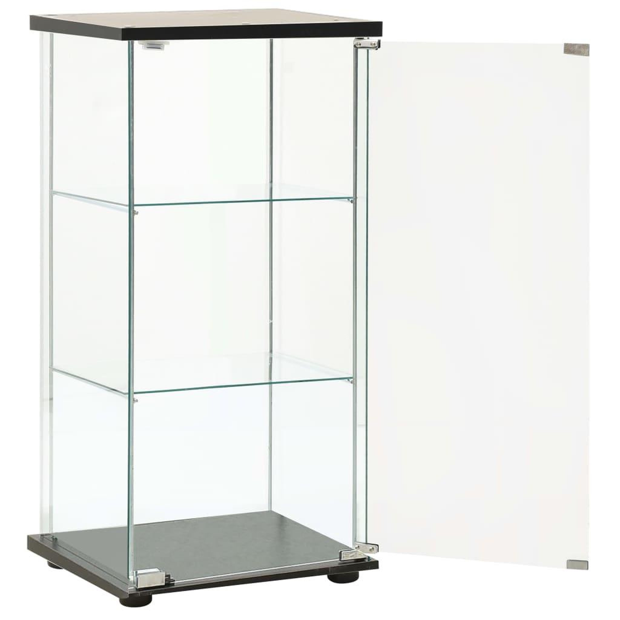 Voir la diapositive 3 : VIDAXL Armoire de rangement Verre trempe Noir