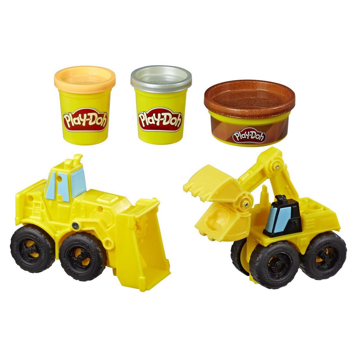 PLAY-DOH Pâte à Modeler - Pelleteuse et Bulldozer
