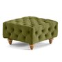 Voir la diapositive 5 : LISA DESIGN Walter - pouf chesterfield en velours - pieds bois