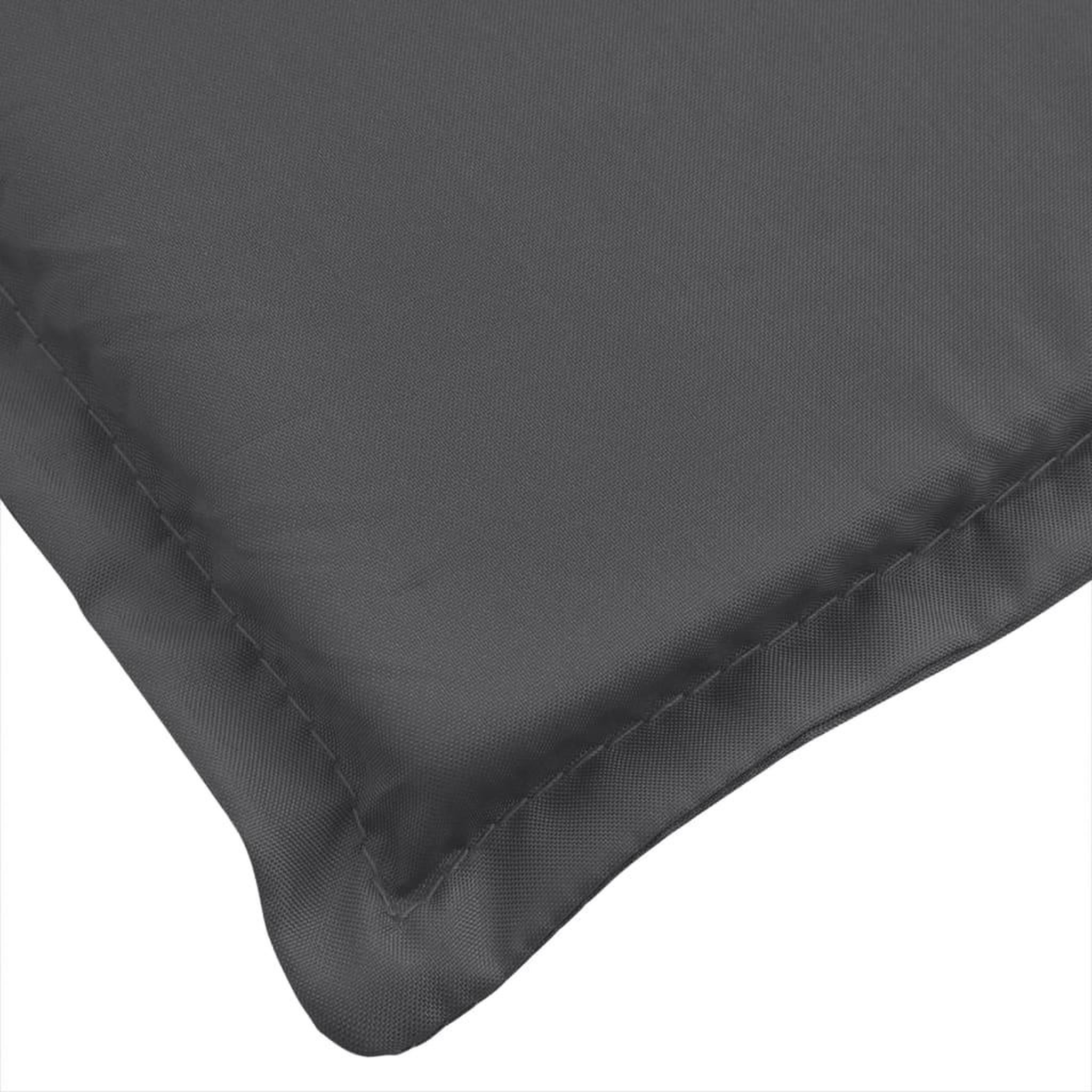 Voir la diapositive 5 : VIDAXL Coussin de banc de jardin anthracite melange 150x50x7 cm tissu