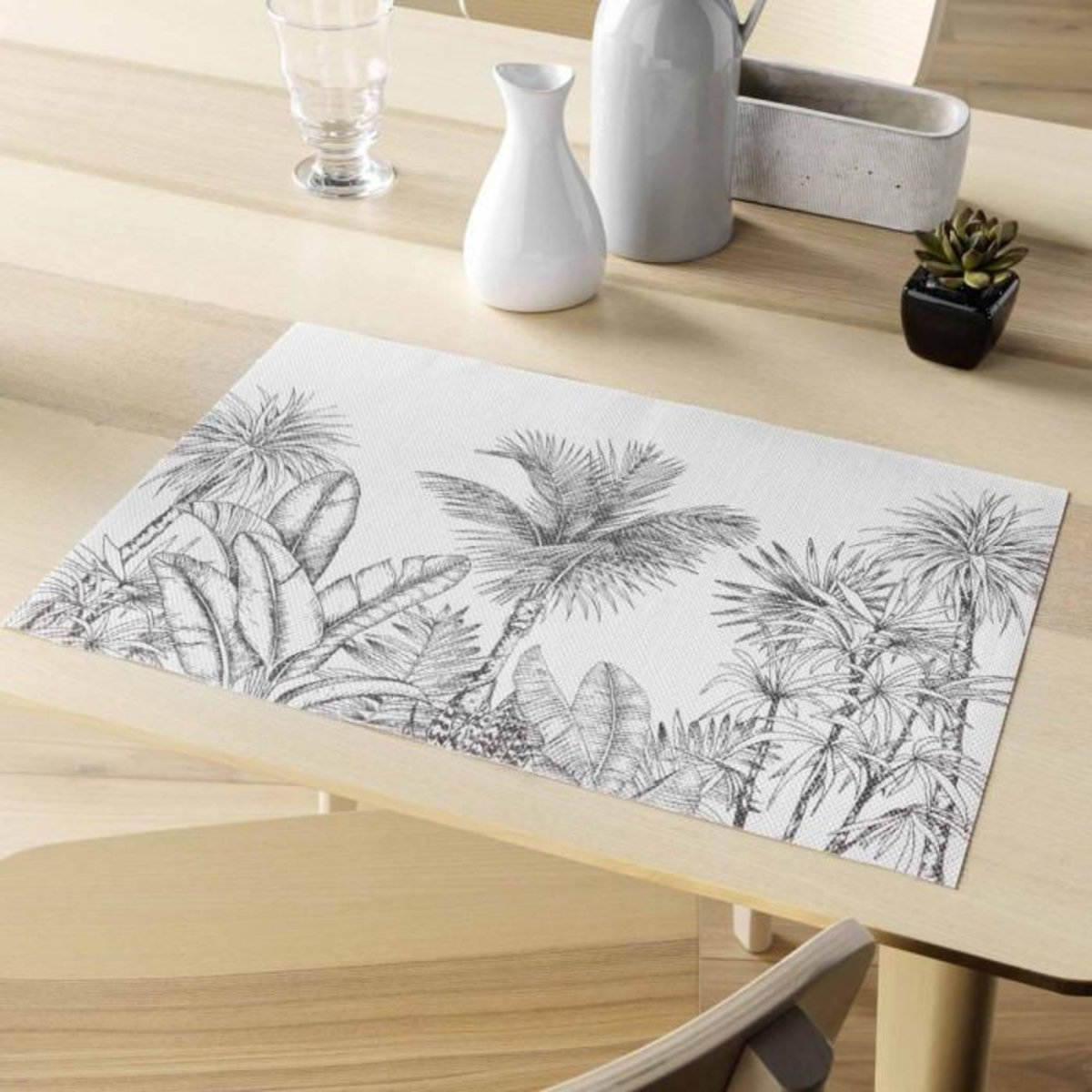 Paris Prix Set de Table Déco  Arizona  28x43cm Gris