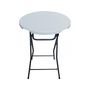 Voir la diapositive 1 : Habitat et Jardin Table haute pliante en plastique Ø 80 cm  Lili  - blanc