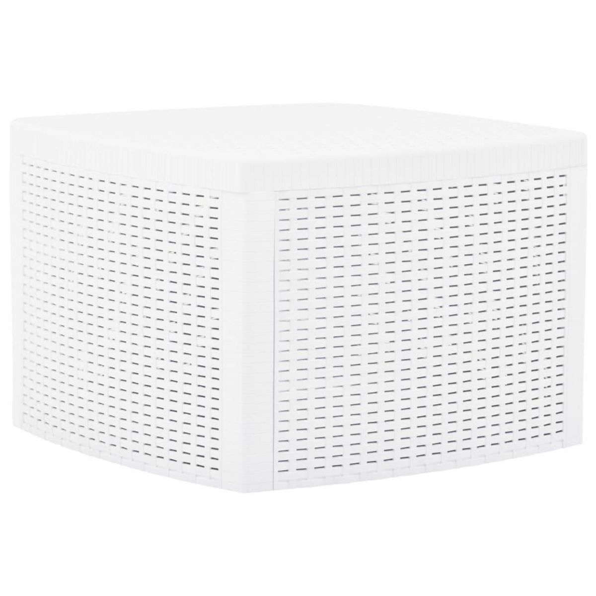 VIDAXL Table d'appoint Blanc 54x54x36,5 cm Plastique
