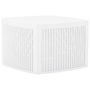 Voir la diapositive 1 : VIDAXL Table d'appoint Blanc 54x54x36,5 cm Plastique