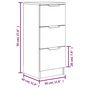 Voir la diapositive 6 : VIDAXL Buffet noir 30x30x70 cm bois d'ingenierie