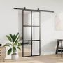 Voir la diapositive 3 : VIDAXL Porte coulissante avec kit de quincaillerie noir 90x205 cm