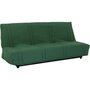 Voir la diapositive 3 : MARKET24 Clic clac 3 places LENA 20 - Tissu coton vert foret - Couchage 125x190 cm - L193 x P92 x H93 cm