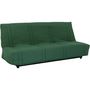 Voir la diapositive 3 : MARKET24 Clic clac 3 places LENA 20 - Tissu coton vert foret - Couchage 125x190 cm - L193 x P92 x H93 cm
