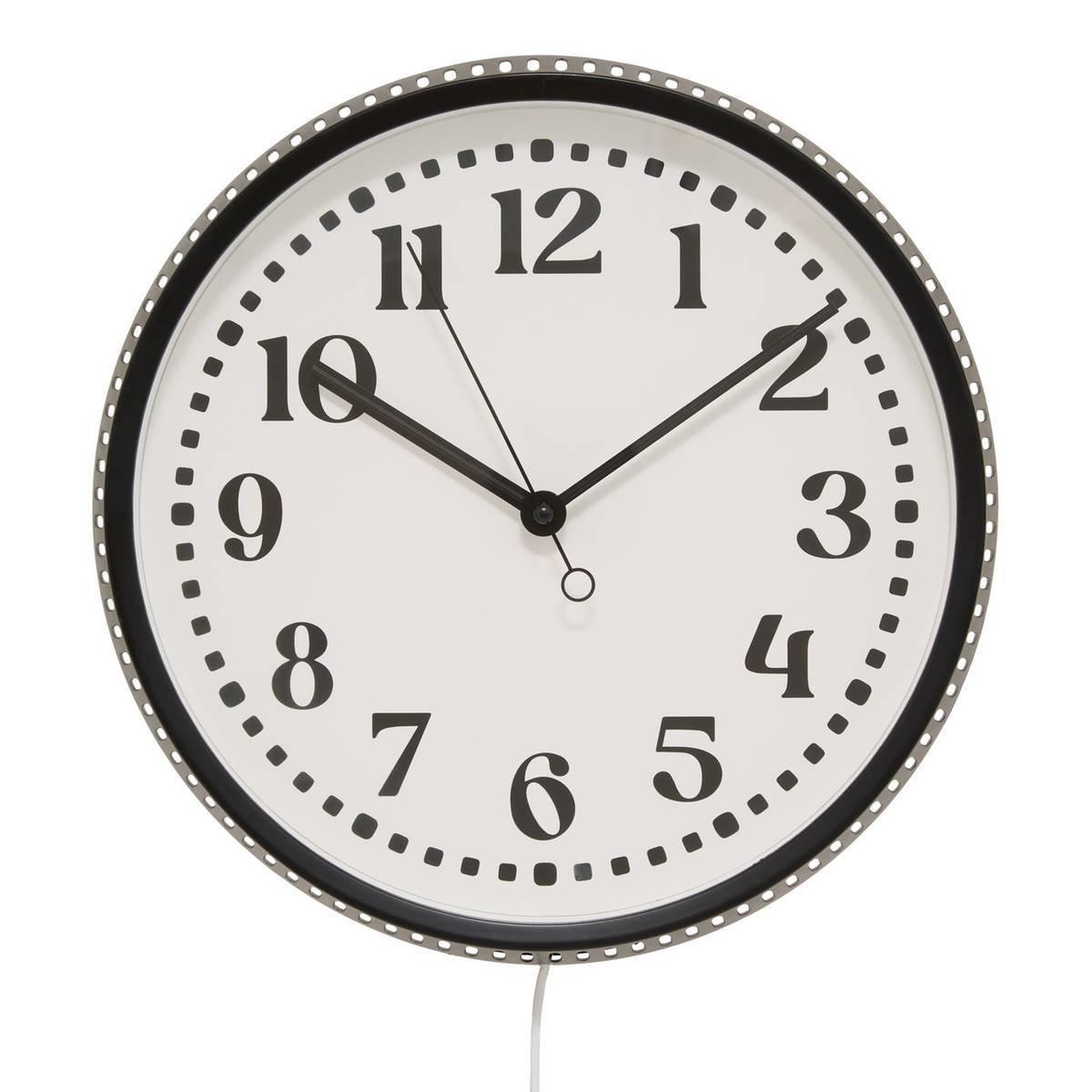ATMOSPHERA Horloge murale led  mehdi  29cm noir