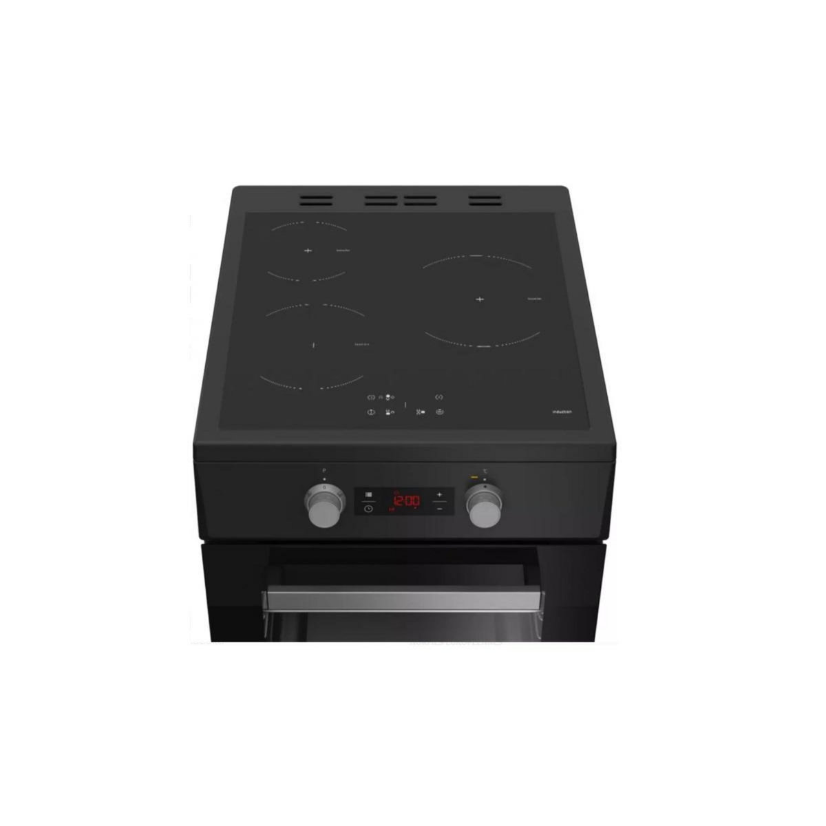 Beko Cuisinière induction 60l 3 feux noir - FSE58301BC