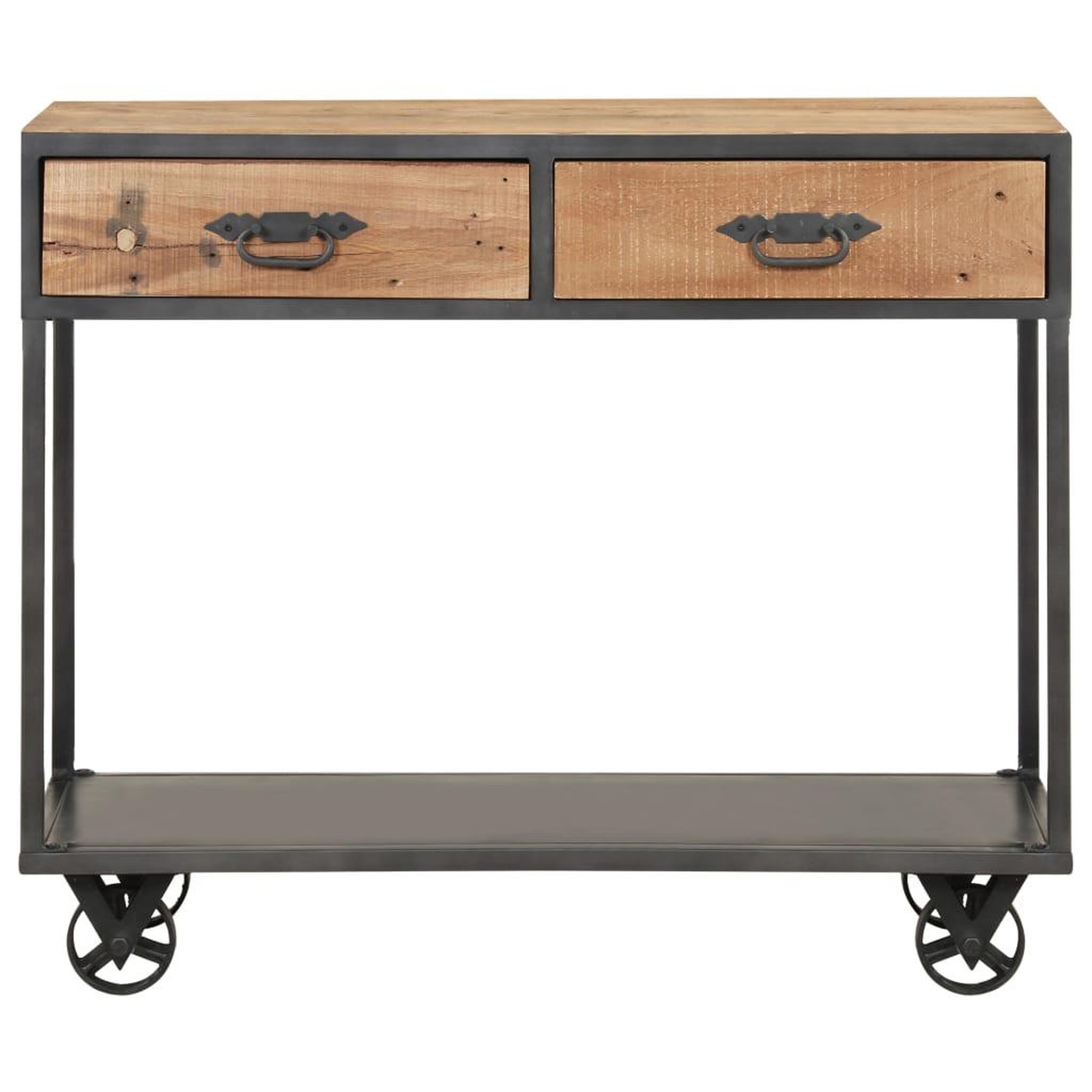 Voir la diapositive 3 : VIDAXL Table console 90x35x74 cm bois de recuperation massif