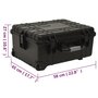 Voir la diapositive 6 : VIDAXL Valise de vol a roulettes Noir 58x45x27 cm PP