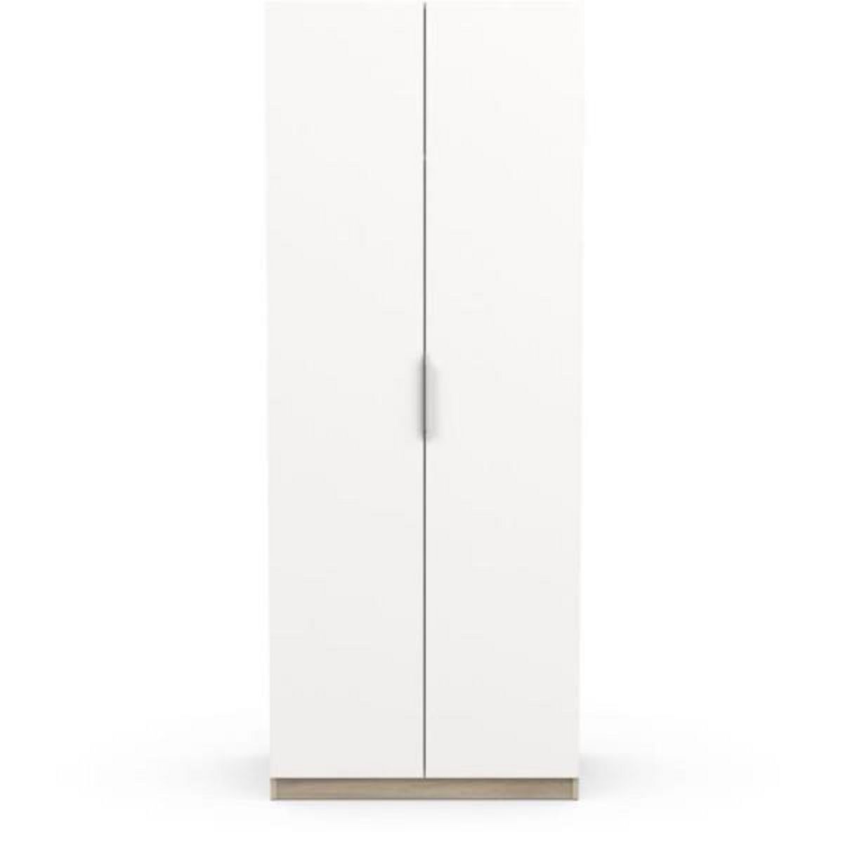 Demeyere Armoire GHOST - Décor chene kronberg et blanc mat - 2 Portes - L.79,4 x P.51,1 x H. 203 cm - DEMEYERE