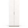 Voir la diapositive 3 : Demeyere Armoire GHOST - Décor chene kronberg et blanc mat - 2 Portes - L.79,4 x P.51,1 x H. 203 cm - DEMEYERE
