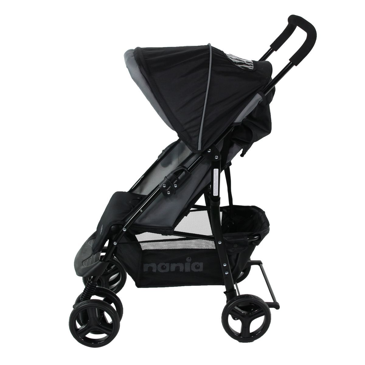 NANIA Poussette duo 2 en 1 TEXAS gris + Siège auto BEONE groupe 0+