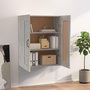 Voir la diapositive 3 : VIDAXL Armoire murale suspendue Gris beton 69,5x32,5x90 cm