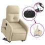 Voir la diapositive 5 : VIDAXL Fauteuil inclinable de massage Creme Tissu