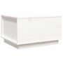 Voir la diapositive 2 : VIDAXL Table basse Blanc 60x50x35 cm Bois massif de pin