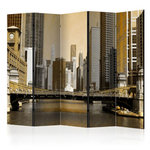 Paris Prix Paravent 5 Volets  Chicago's Bridge Vintage Effect  172x225cm