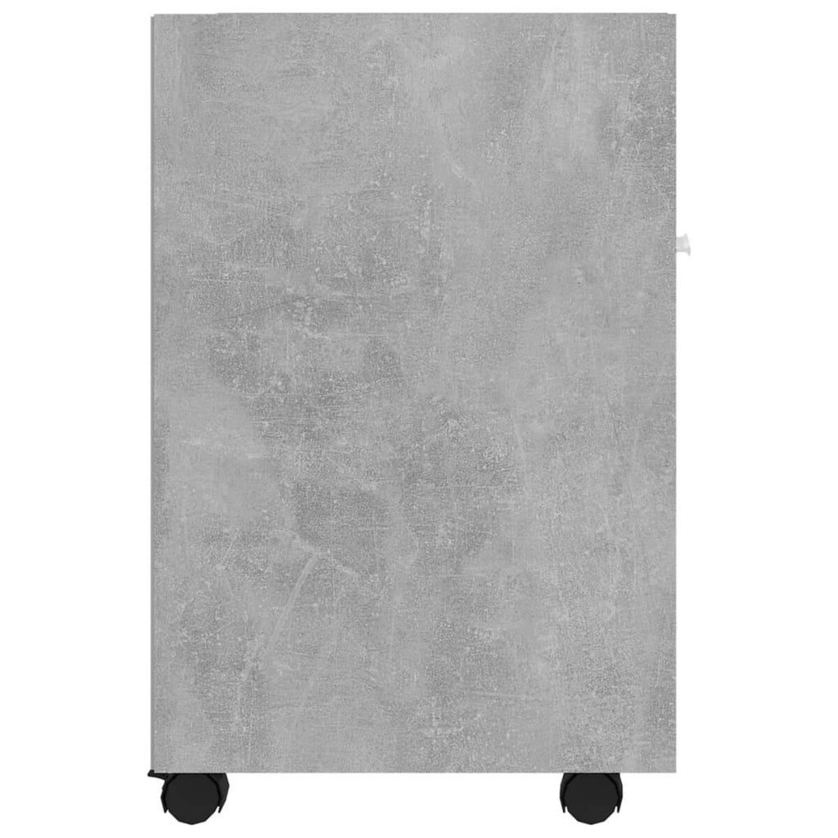 VIDAXL Armoire laterale et roues Gris beton 33x38x60cm Bois ingenierie