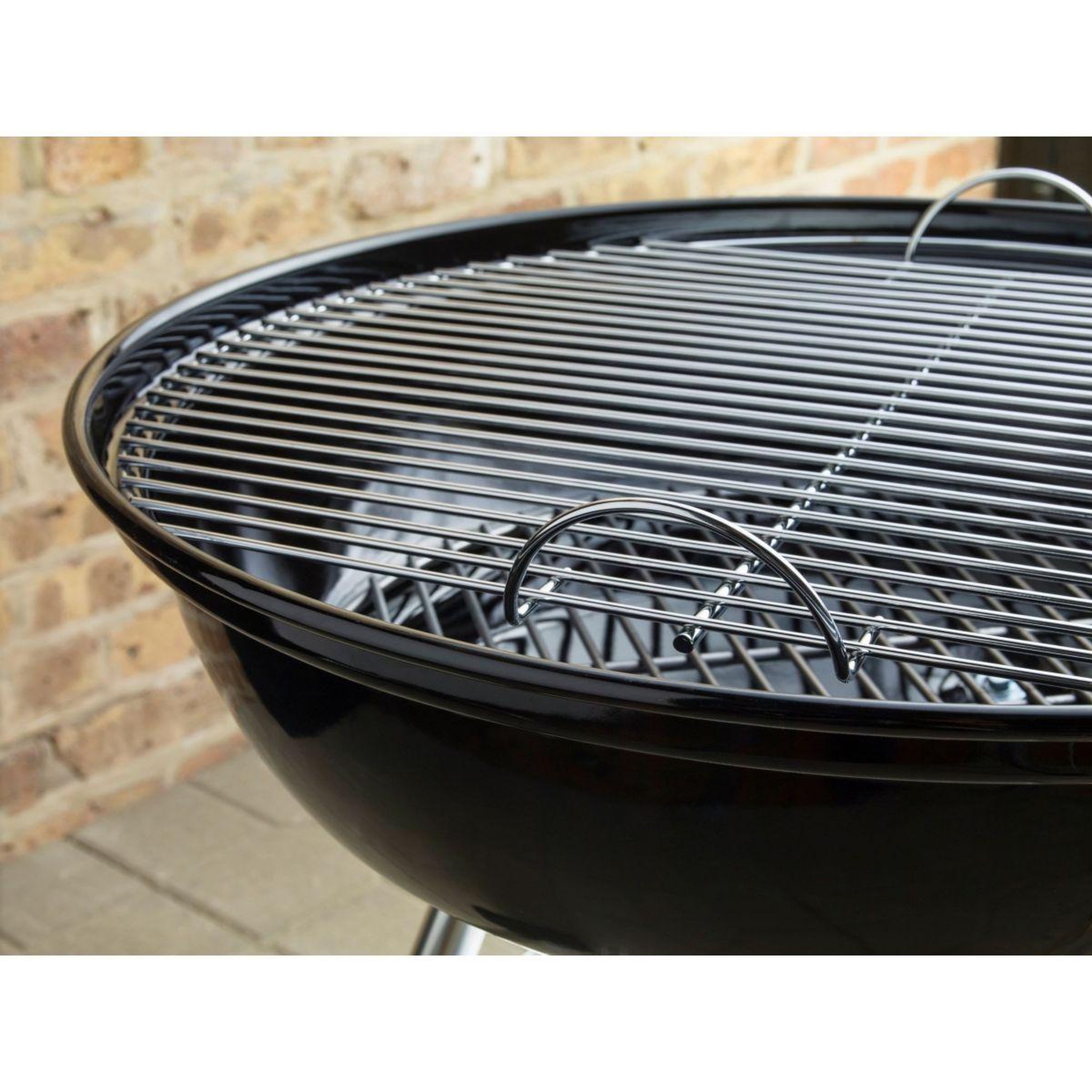 Voir la diapositive 5 : Weber Barbecue charbon Compact Kettle balck sur pieds 57 cm