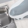  Transat - Anneau INGENUITY  de bain clean rinse, a utiliser sur le comptoir, l'évier ou dans la baignoire, 3 positions d'inclinaison, gri