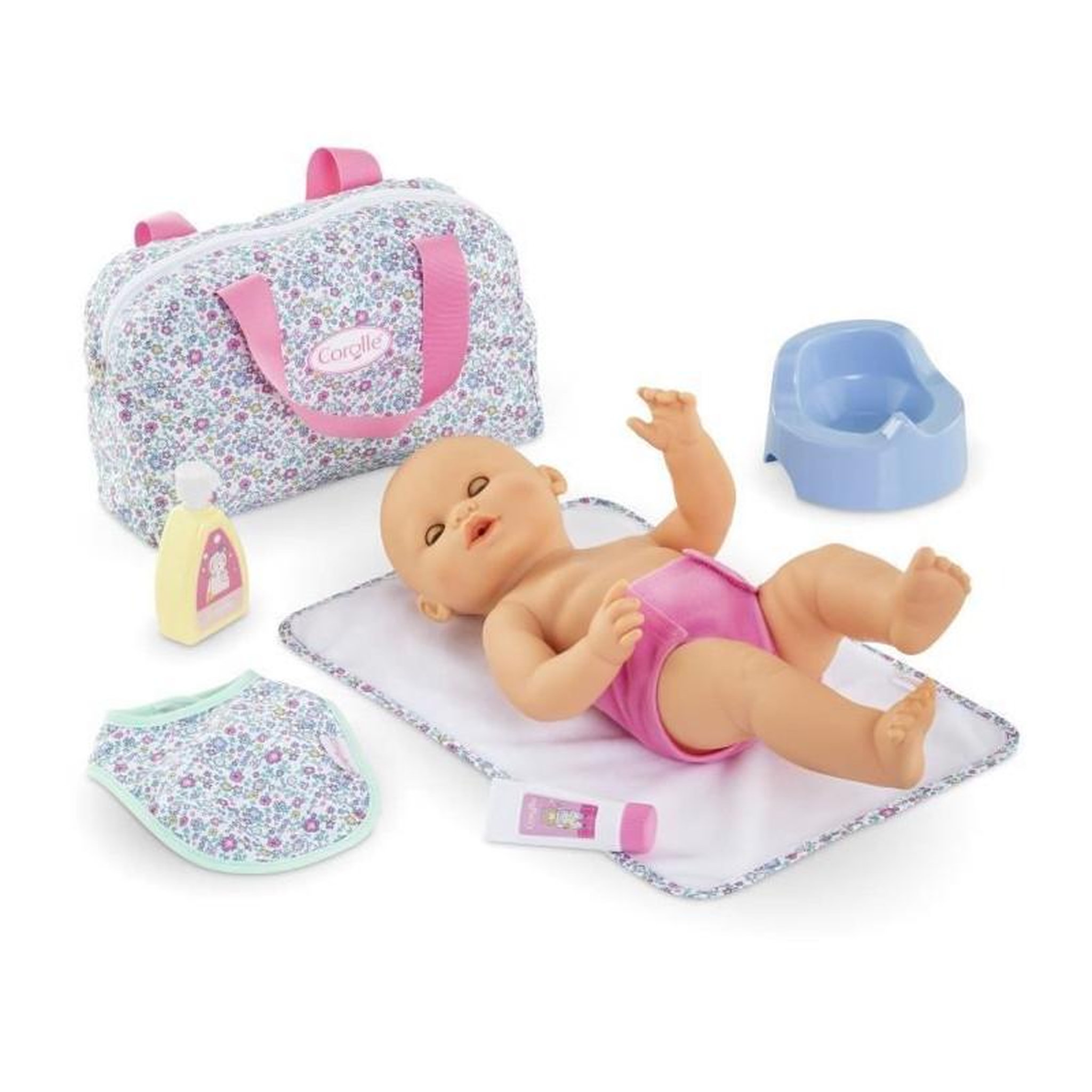 Voir la diapositive 4 : Corolle Coffret Accessoires à Langer Floral 36 et 42 cm