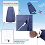 OUTSUNNY Tente de douche pliable pop-up automatique instantanée cabinet de changement camping polyester bleu marine
