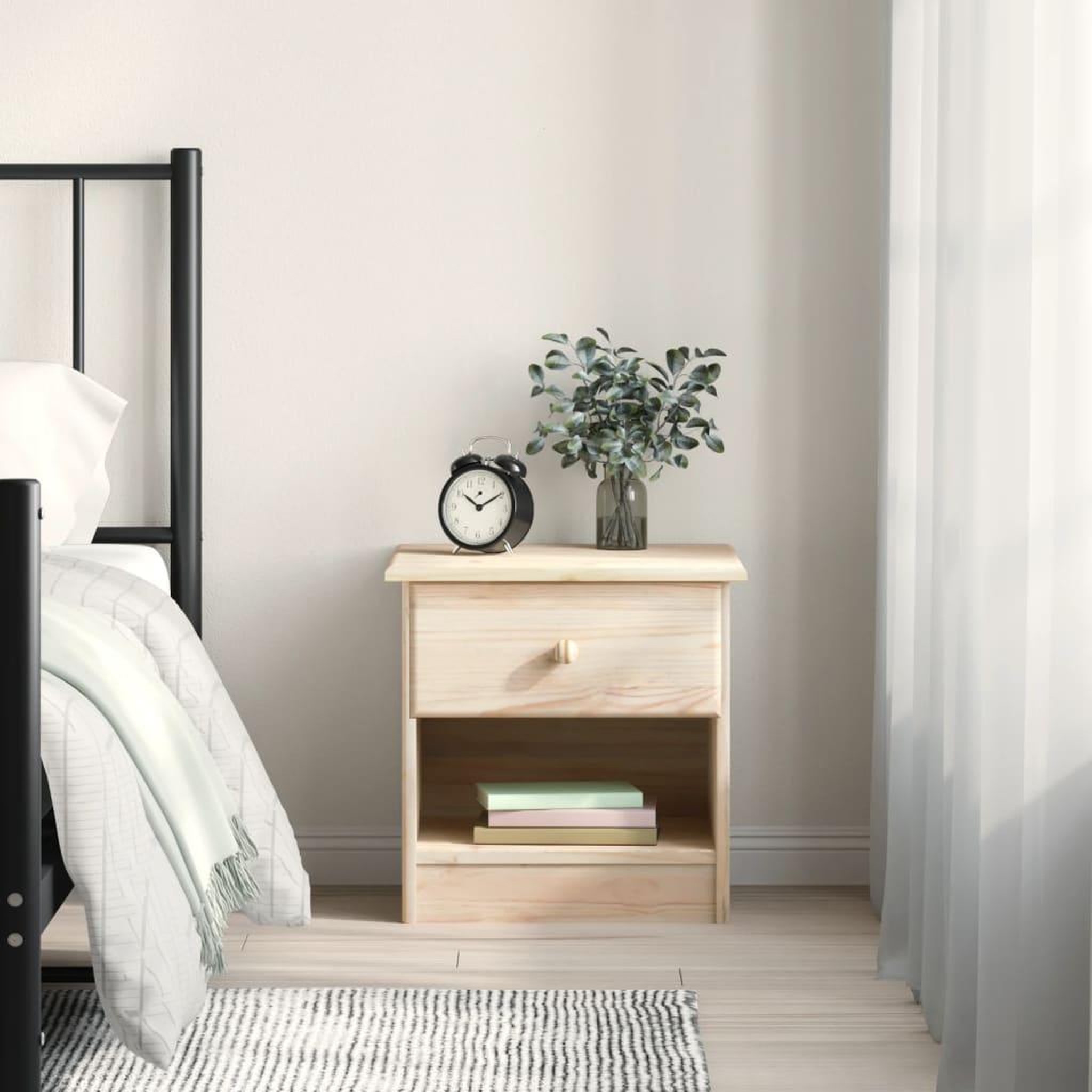 VIDAXL Table de chevet ALTA 41x35x41 cm bois de pin massif