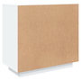 Voir la diapositive 5 : VIDAXL Buffet Blanc 80x40x75 cm Bois d'ingenierie