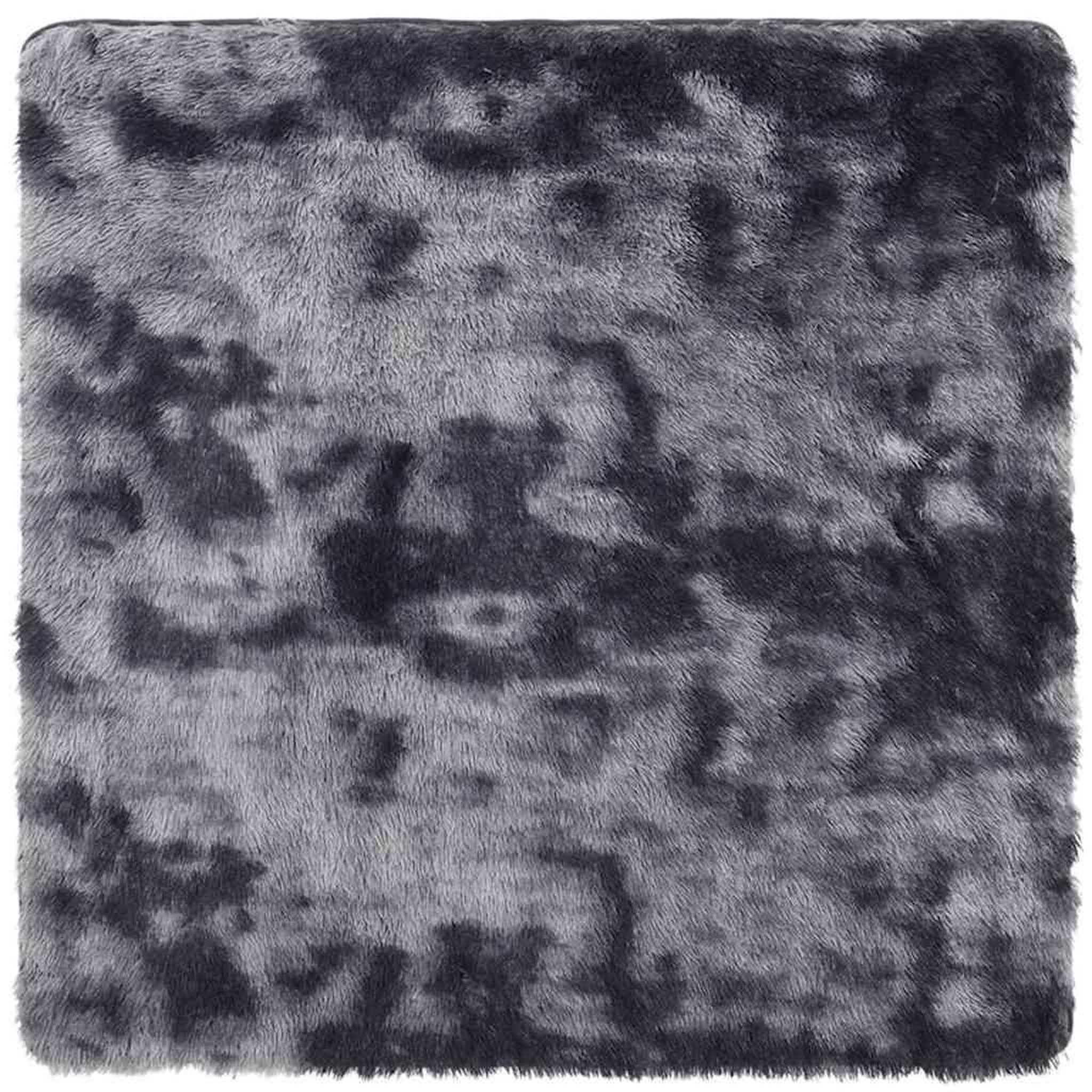 Voir la diapositive 2 : VIDAXL Tapis Shaggy a poils longs NAVARRA gris fonce 240x240 cm