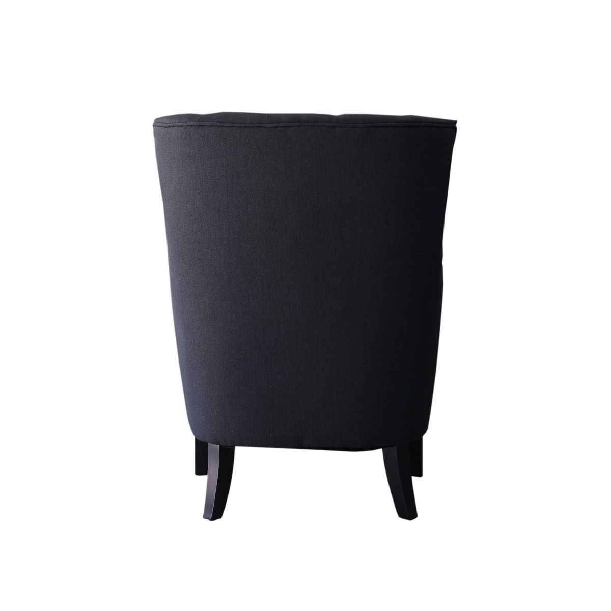 Habitat et Jardin Fauteuil Scandinave Tissu  Duchesse  - 76 x 83 x 100,5 cm - Noir