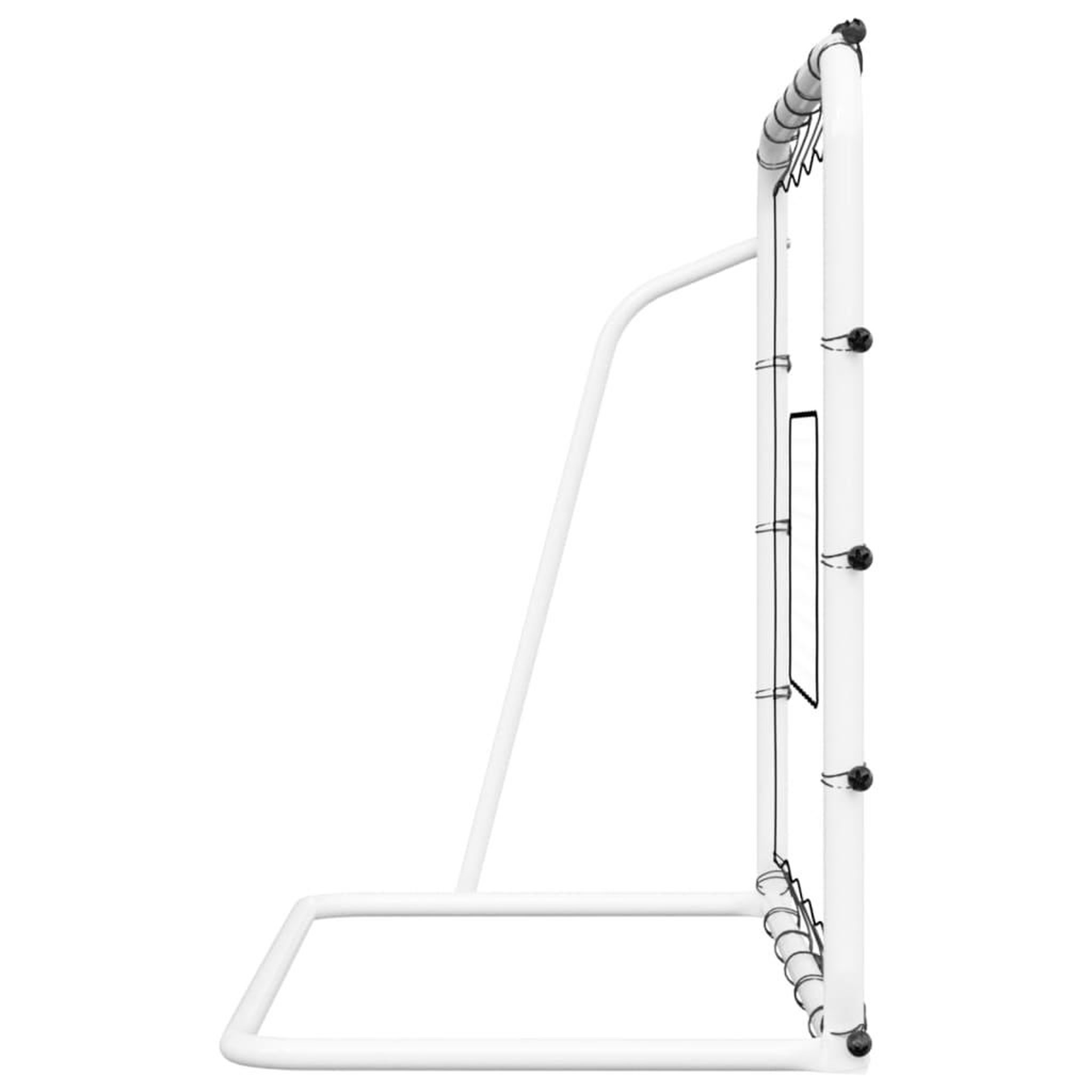 Voir la diapositive 4 : VIDAXL Filet de rebond de football blanc noir 184x61x123 cm acier PE