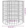 Voir la diapositive 6 : VIDAXL Foyer en gabion Ø 50 cm Fer galvanise