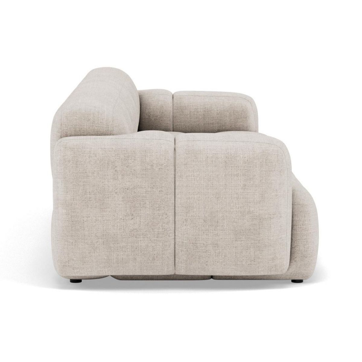 LISA DESIGN Grace - canapé modulable 3 places en velours texturé