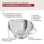 Voir la diapositive 4 : Fackelmann Passoire inox 24 cm avec anses Fackelmann