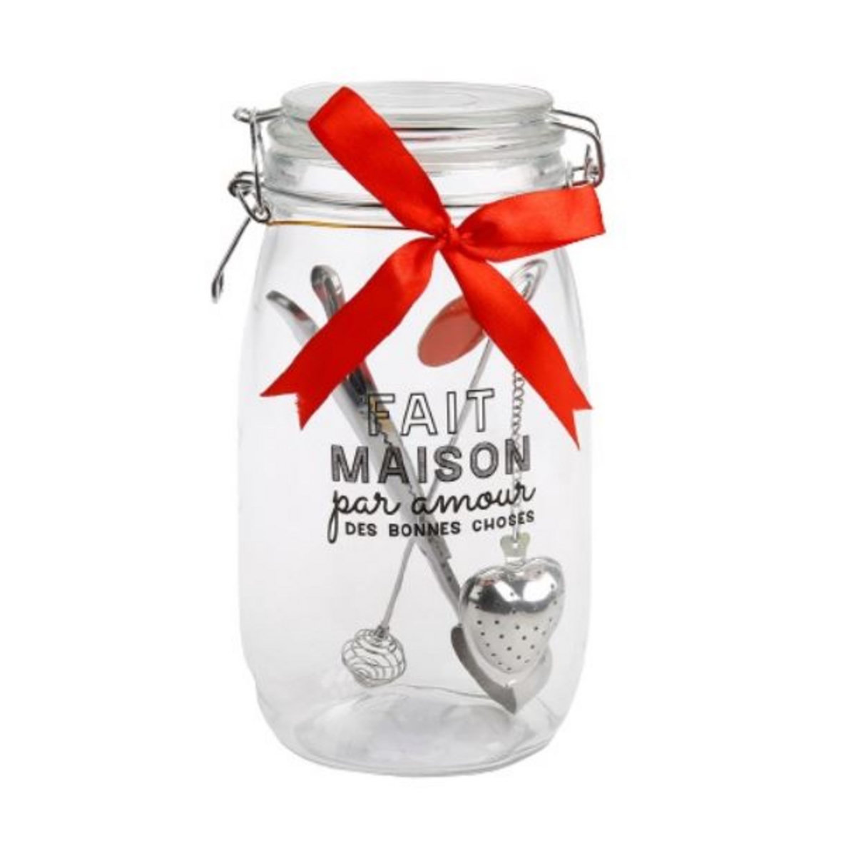 SITRAM Bocal de rangement à thé en verre 1,5L